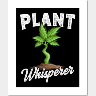 Plant Whisperer Gardener Gift Posters and Art